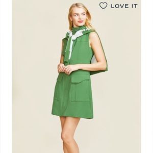 Cotton Stretch A-Line Dress Lela Rose Pearl